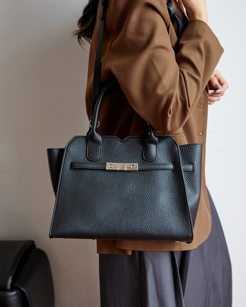 Eloise Top Handle Bag - Black