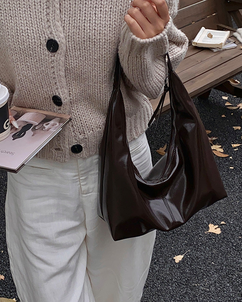 Nora Shoulder Bag - Dark Brown