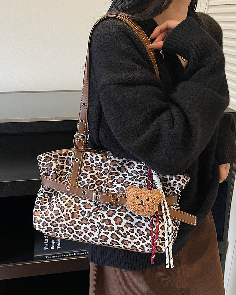 Liana Faux Suede Shoulder Bag - Ivory