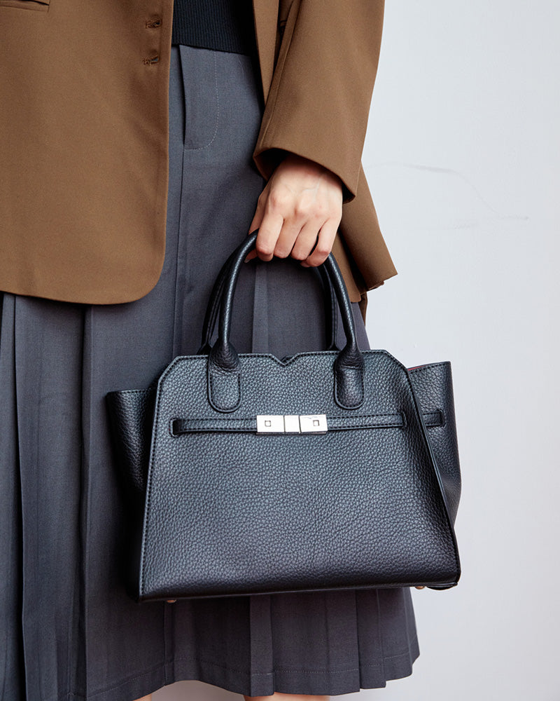 Eloise Top Handle Bag - Black