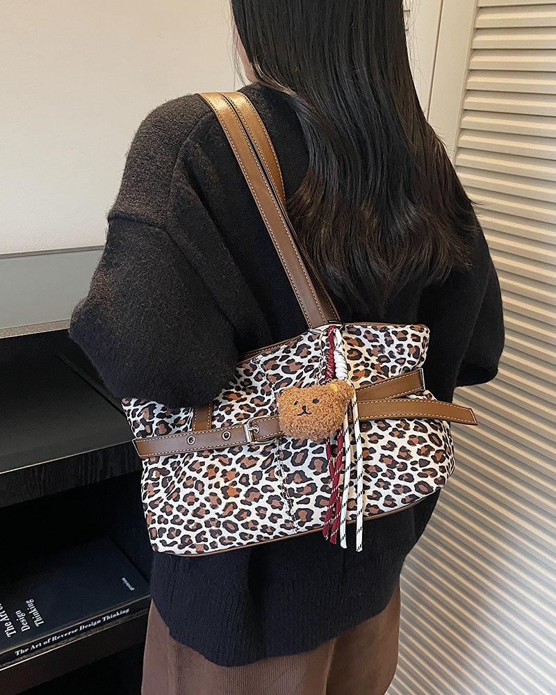 Liana Faux Suede Shoulder Bag - Ivory