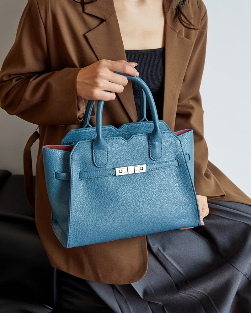 Eloise Top Handle Bag - Blue