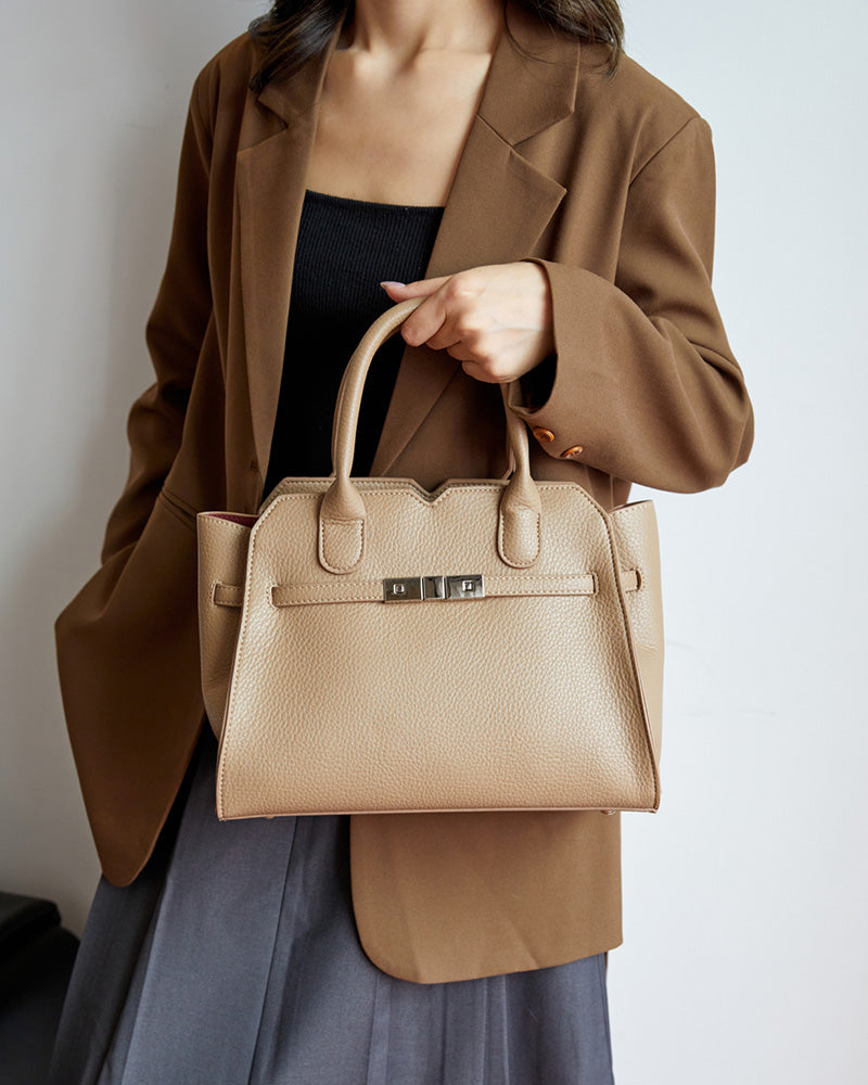 Eloise Top Handle Bag - Camel