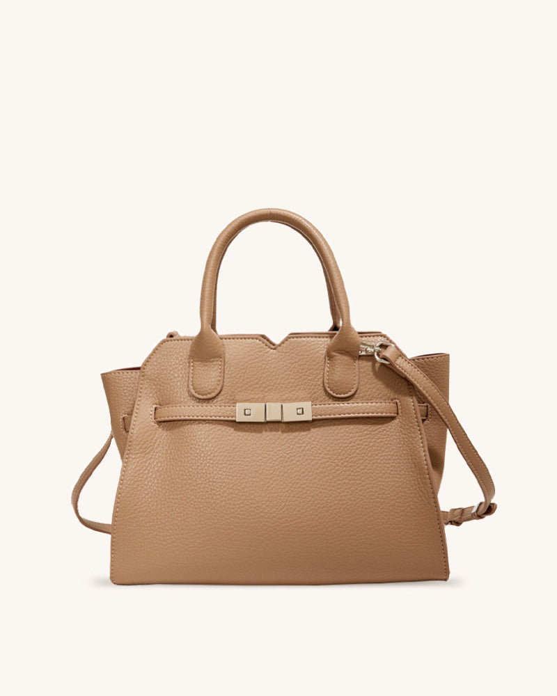 Eloise Top Handle Bag - Camel