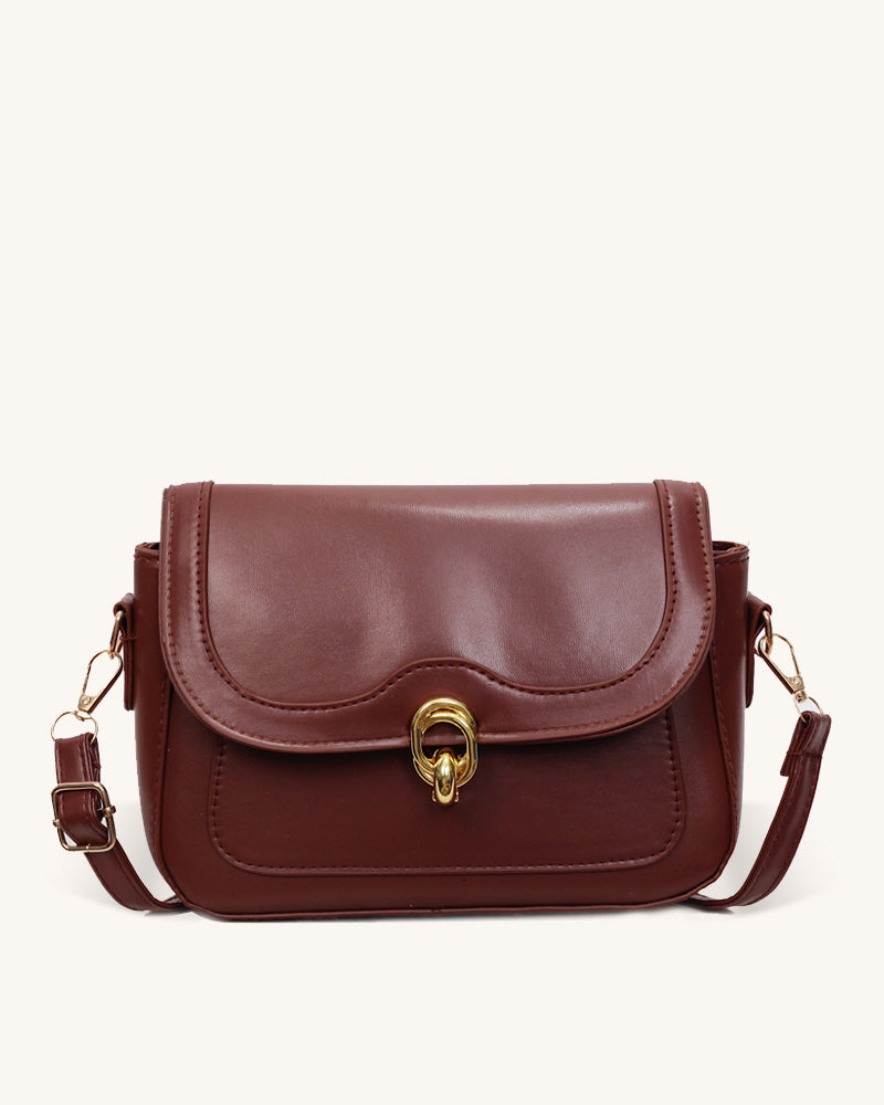 Daphne Crossbody Bag - Wine Red