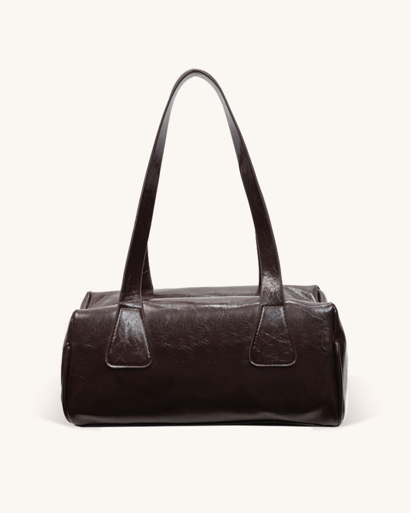 Flora Top Handle Bag - Dark Brown