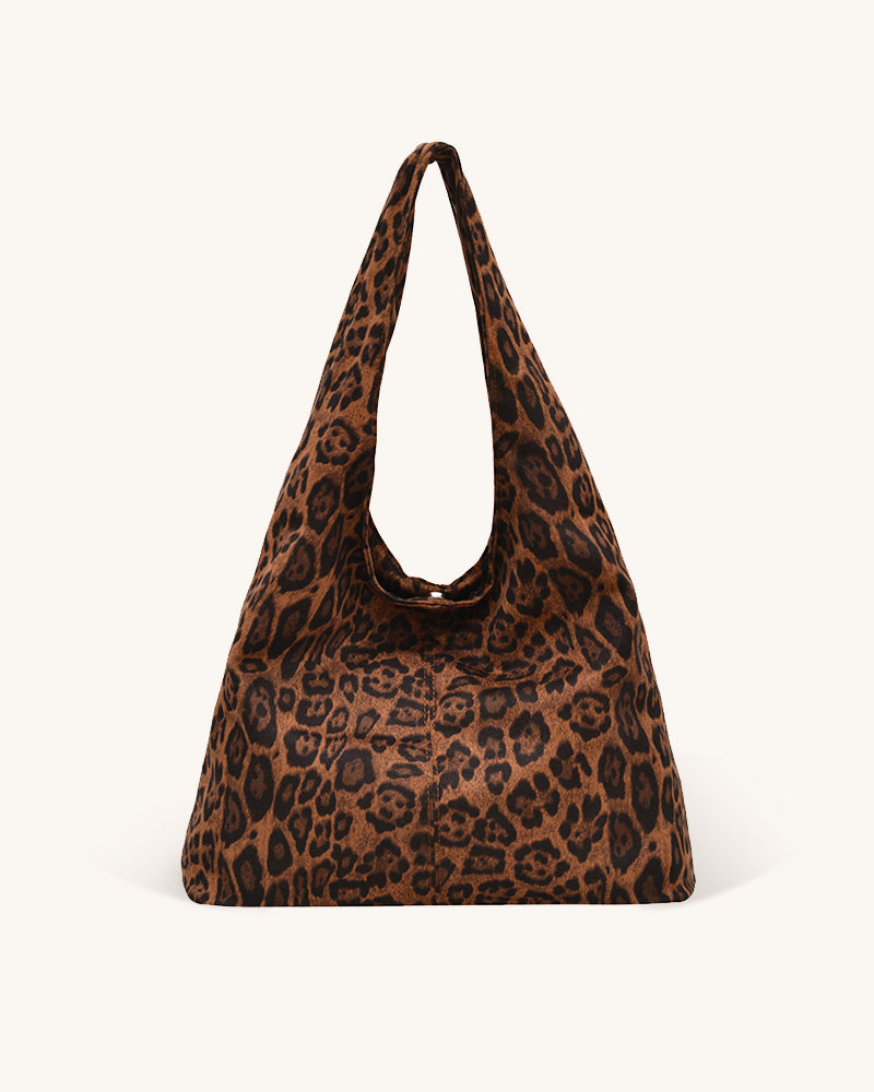 Ines Shoulder Bag - Coffee Leopard