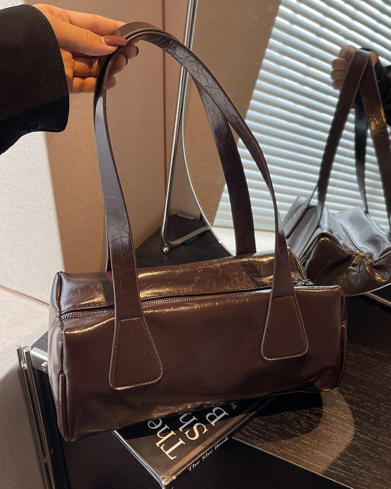 Flora Top Handle Bag - Dark Brown