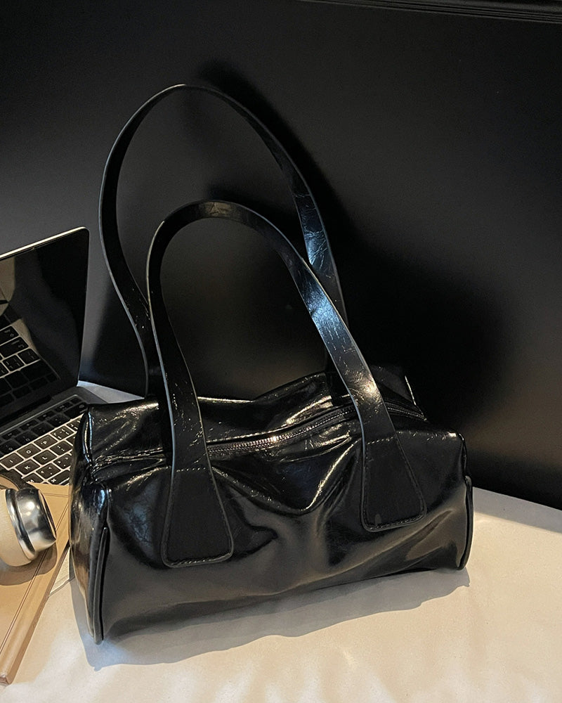 Flora Top Handle Bag - Black